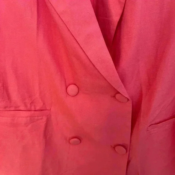 NWT Steve Madden Linen Coral Baldwin Blazer S - Picture 6 of 8